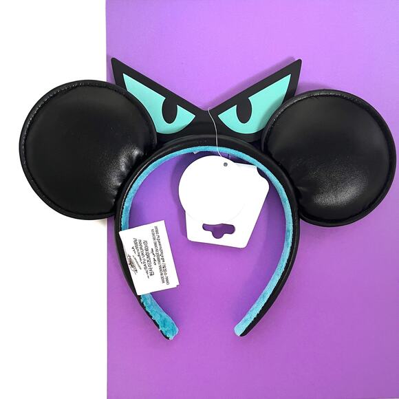 Disney Haunted Mansion EYES Ear Headband - Foolish Mortal Wallpaper Leota Hatbox - Picture 3 of 11